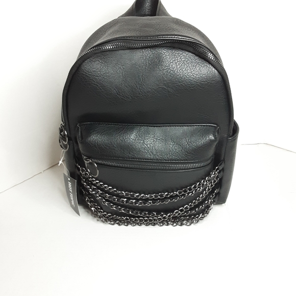 Black Chain Mini Backpack NWT - Picture 6 of 10